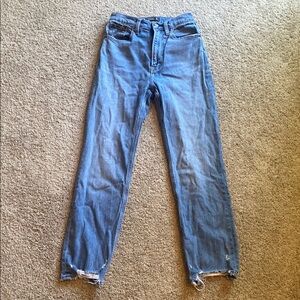 Abercrombie & Fitch Blue Straight Leg Jeans